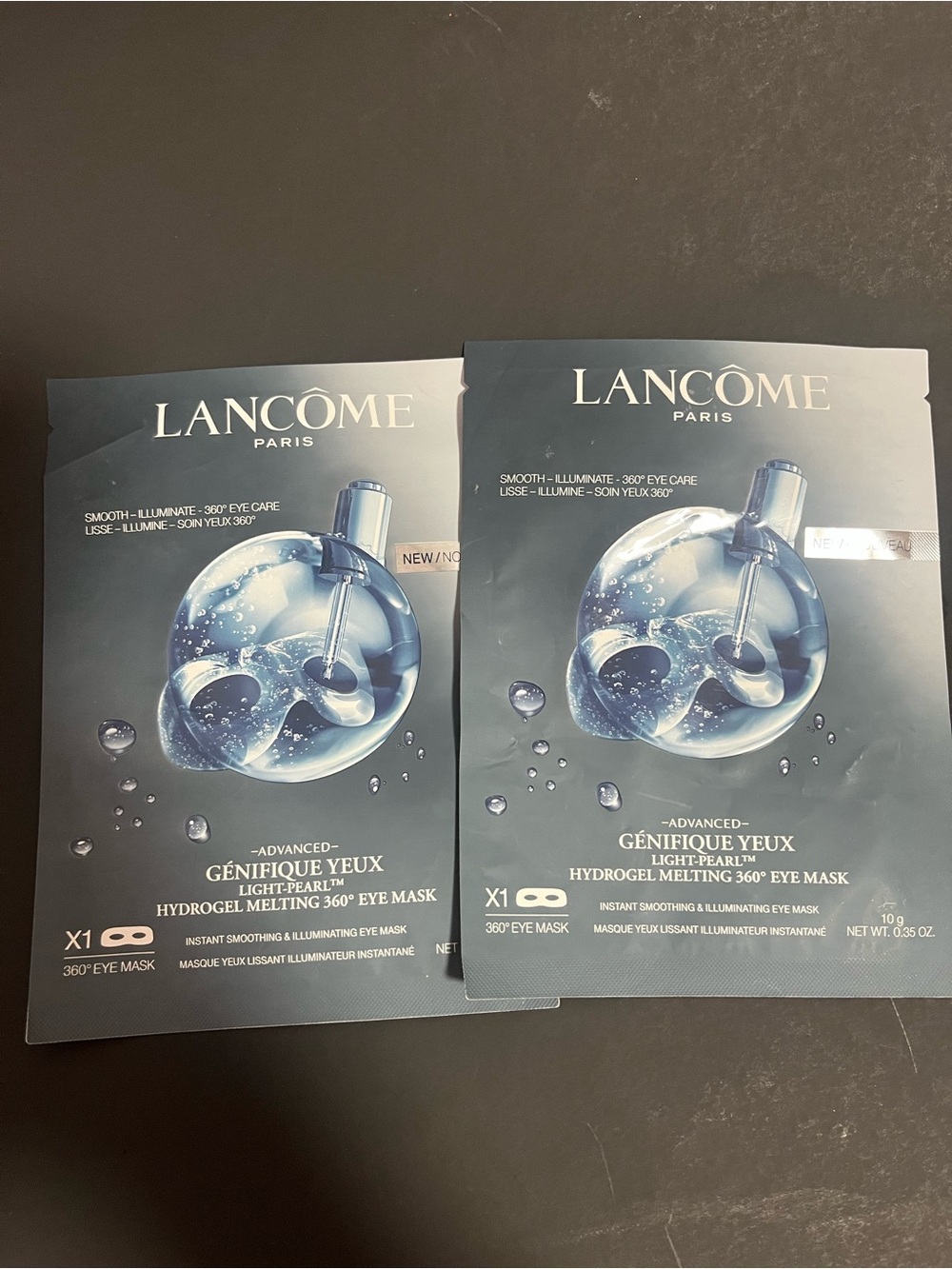 Lancome Genifique Yeux Advanced Light-Pearl Eye Mask Lot of 2